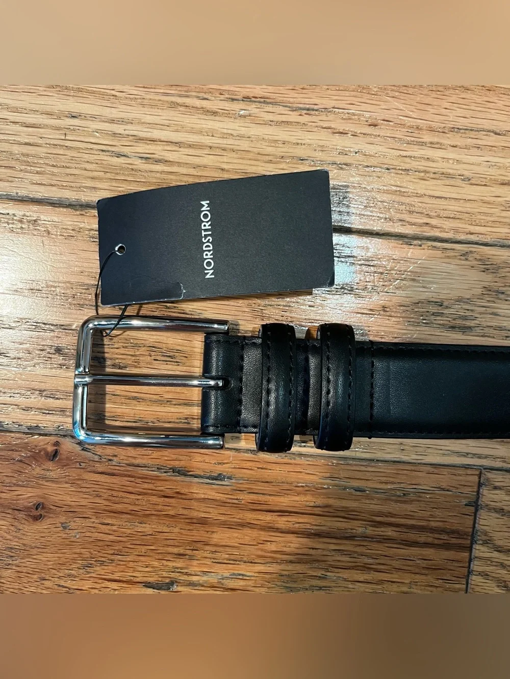 Nordstrom Men’s Black Leather Dress Belt